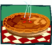 Graphic of a pie.