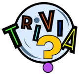 Graphic of the word trivia and a question mark.